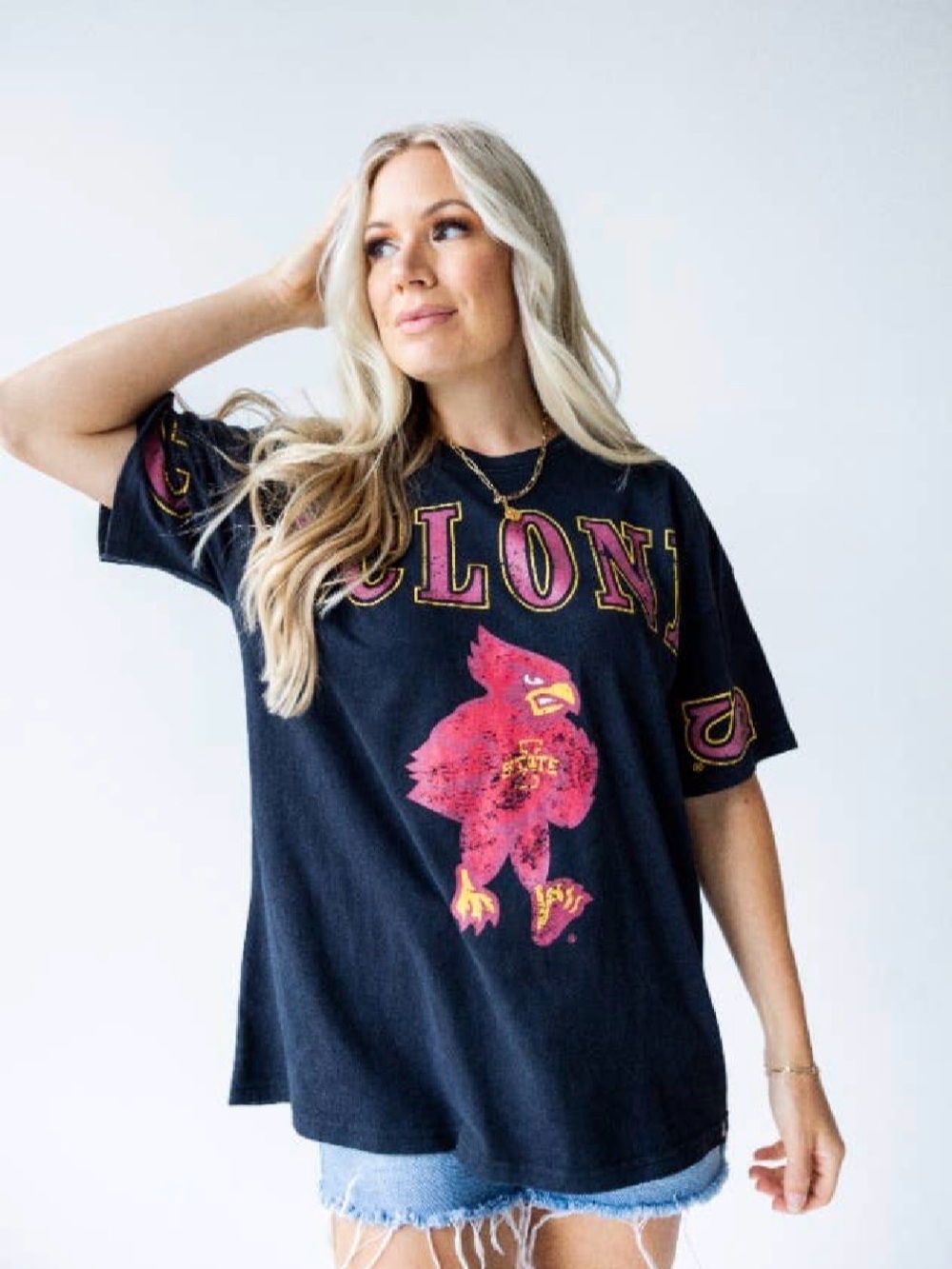 Gameday Social Apparel Co.® - Iowa State Southern Split Oversized Band Tee